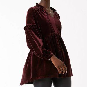 NWT FatFace velvet top